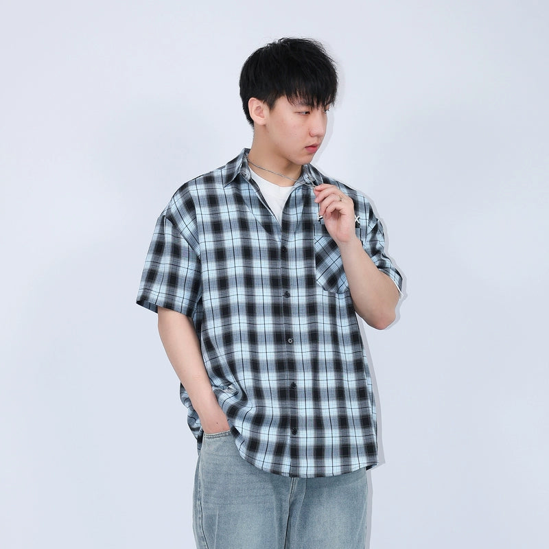 PANMAX Plaid Guochao Loose Shirt