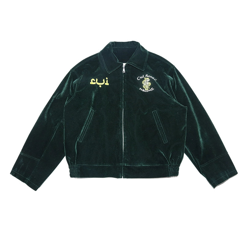 TREclub Vintage Embroidered Corduroy Jacket