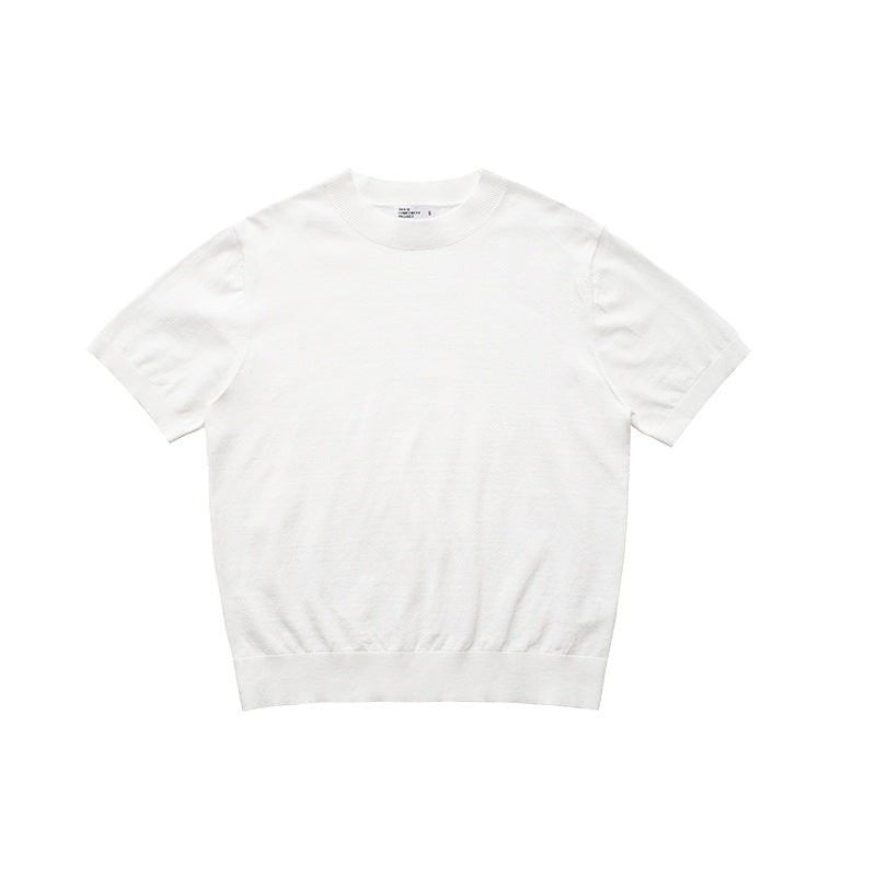 UNF Front Shoulder Turtleneck Knitted Tee