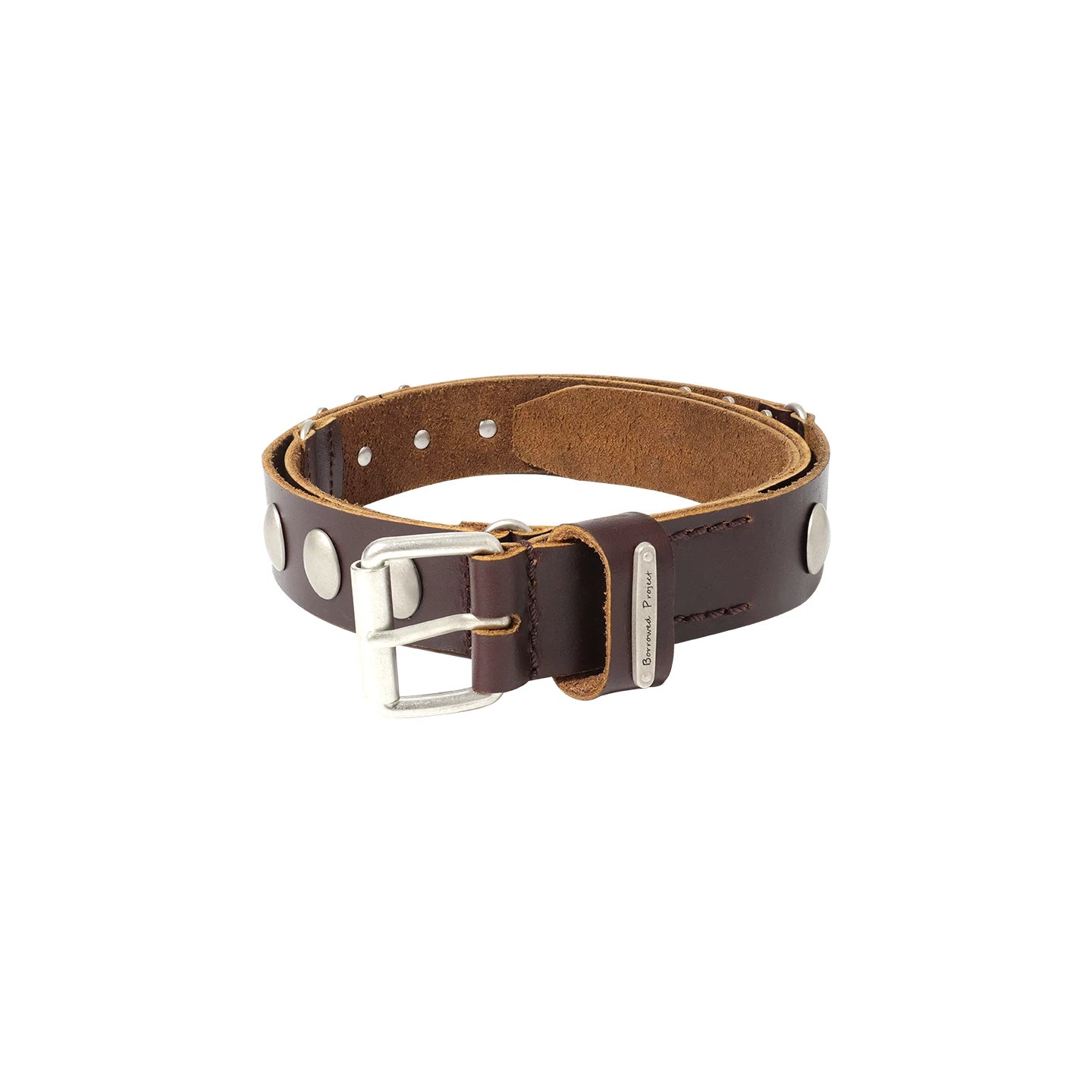 Borrowed Project Cowhide Pin Buckle Split Strike Belt