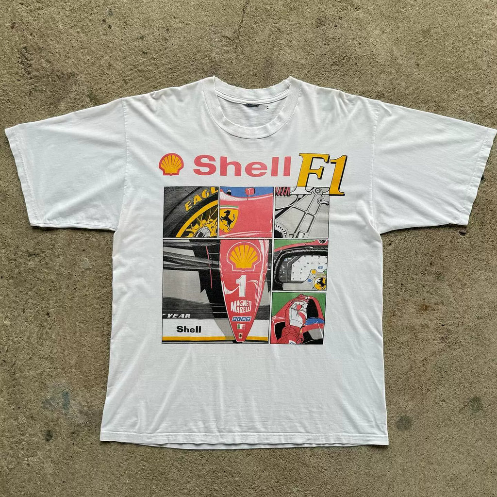Wang Youbing Fun Racing Printing Loose Tee