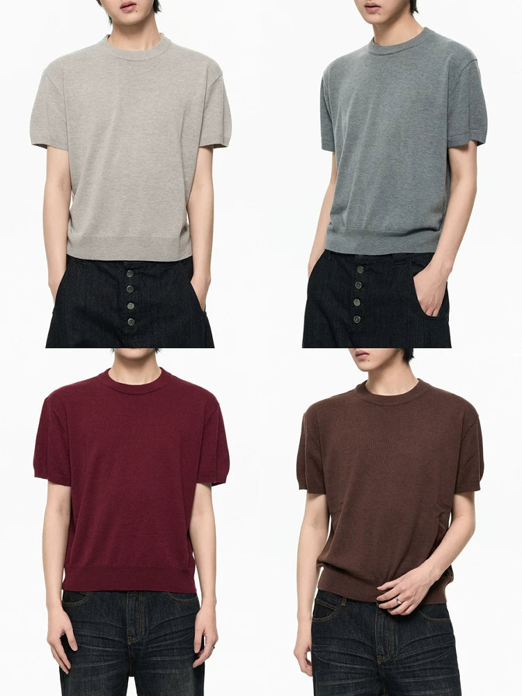 Borrowed Project Casual Knitting Washed Tee