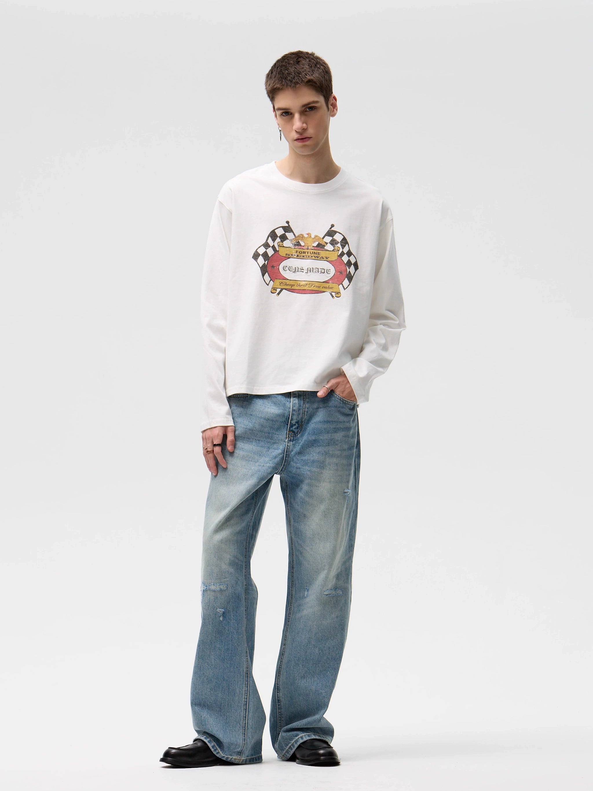 CENSMADE Racing Old Printed Long Sleeves