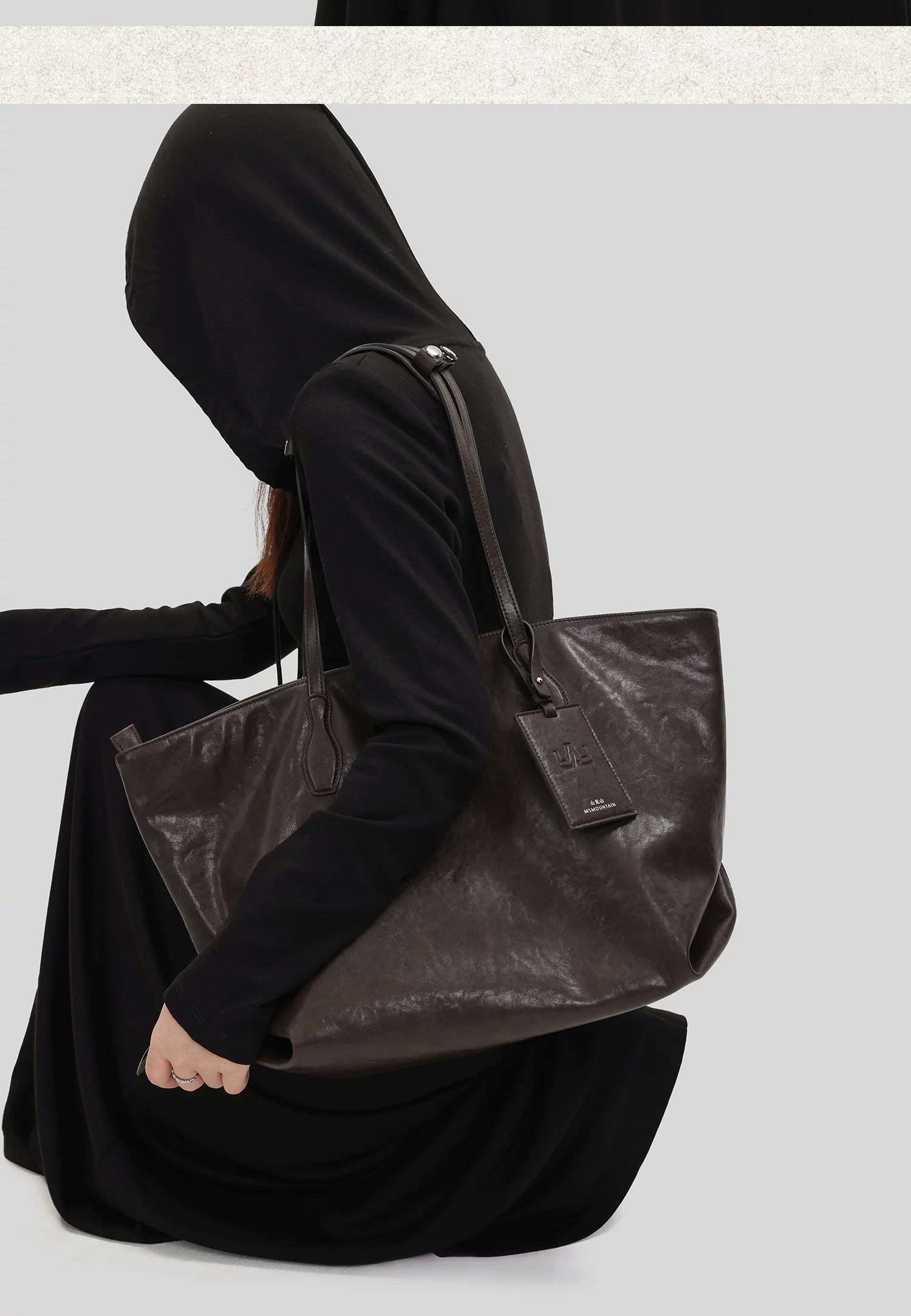 Msmountain Large Capacity Premium Textured Shoulder Bag