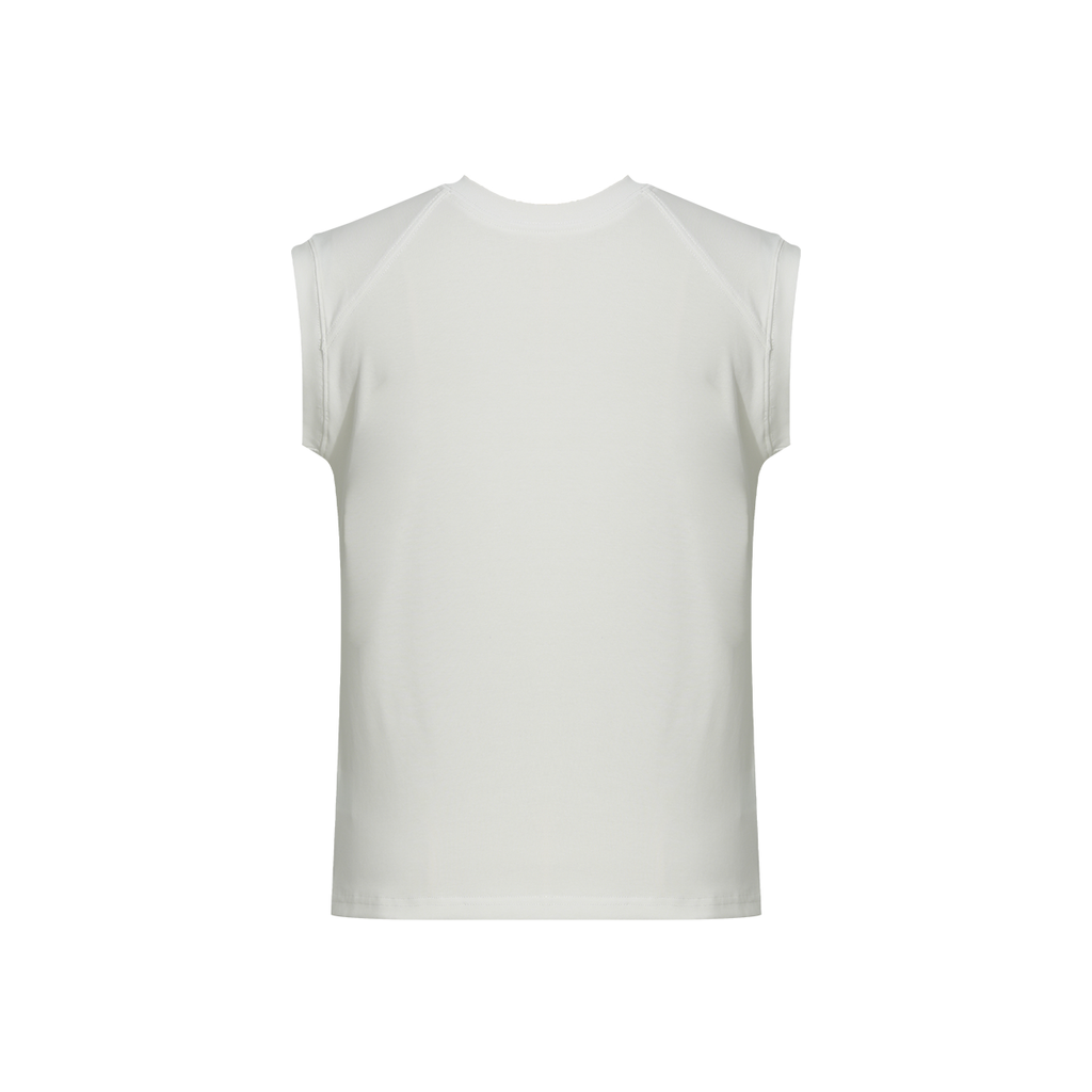 FUNKYFUN Slash Shoulder Line Split Stretch Vest