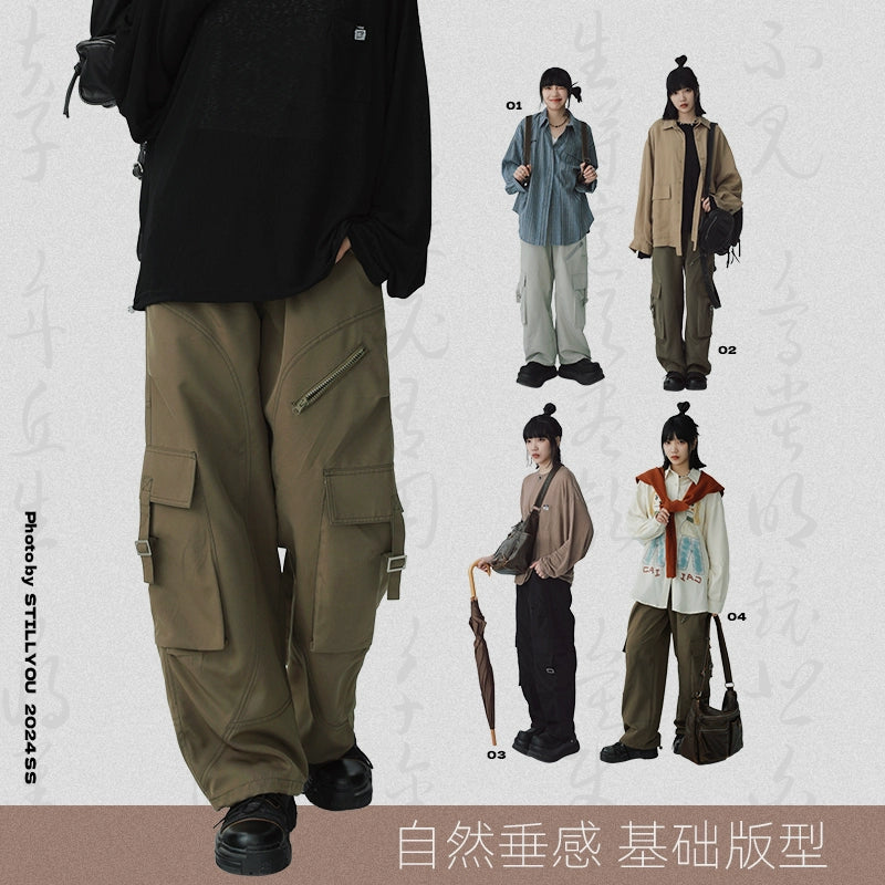 STILLYOU Street Personality Tooling Jeans