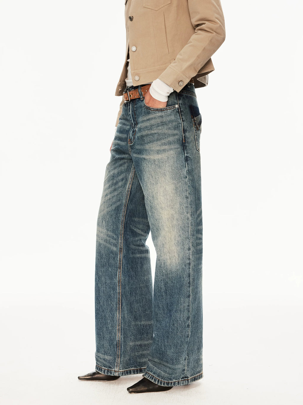 MADWITCH Vintage Casual Straight Jeans