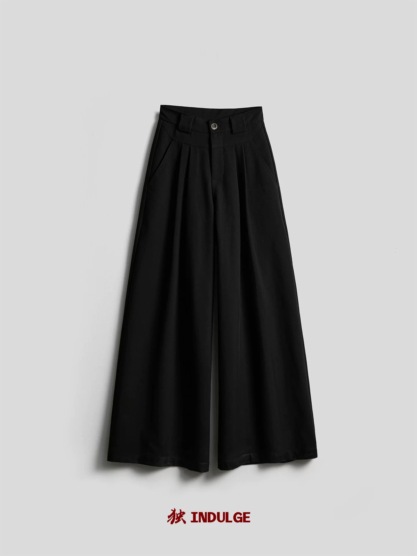 INDULGE Loose Versatile Wide Leg Casual Straight Pants