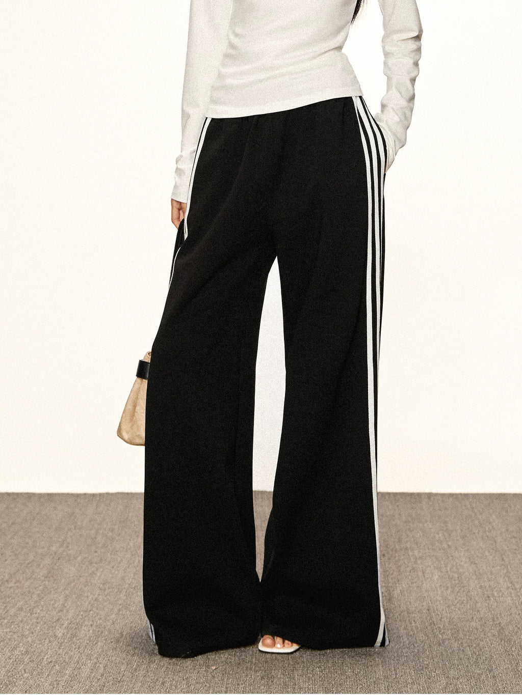 Cherry Melody | 420g Heavyweight Vintage Side Stripe Track Pants