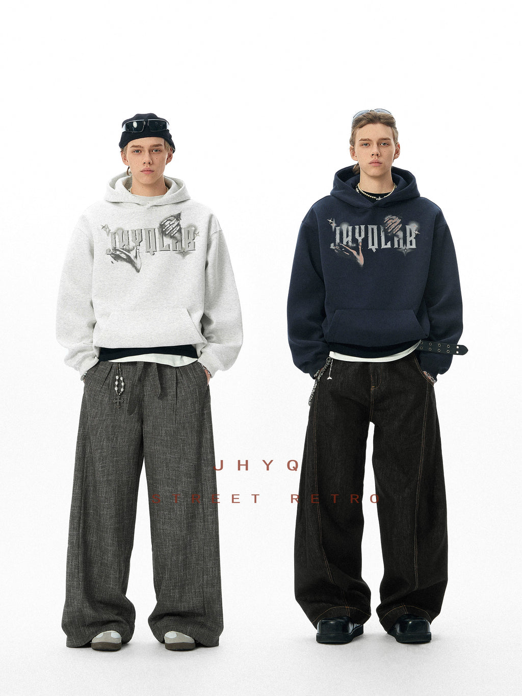 JHYQ Star Bead Gesture Printed Sweater