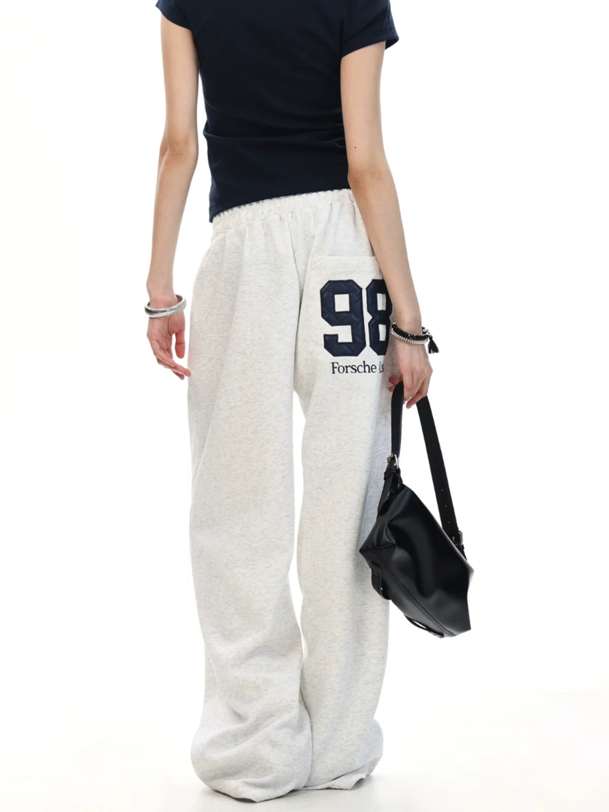 0123Start Vintage Sports Loose Wide Leg Casual Pants