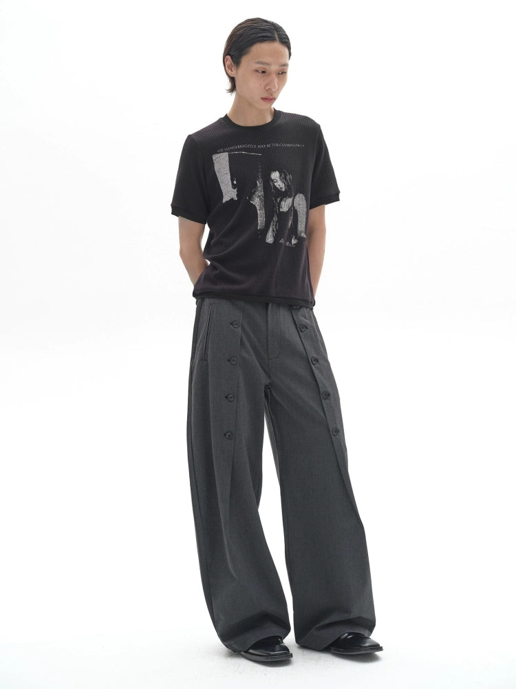 POH Threaded Sleeve Pendulum Light Rock Print Tee