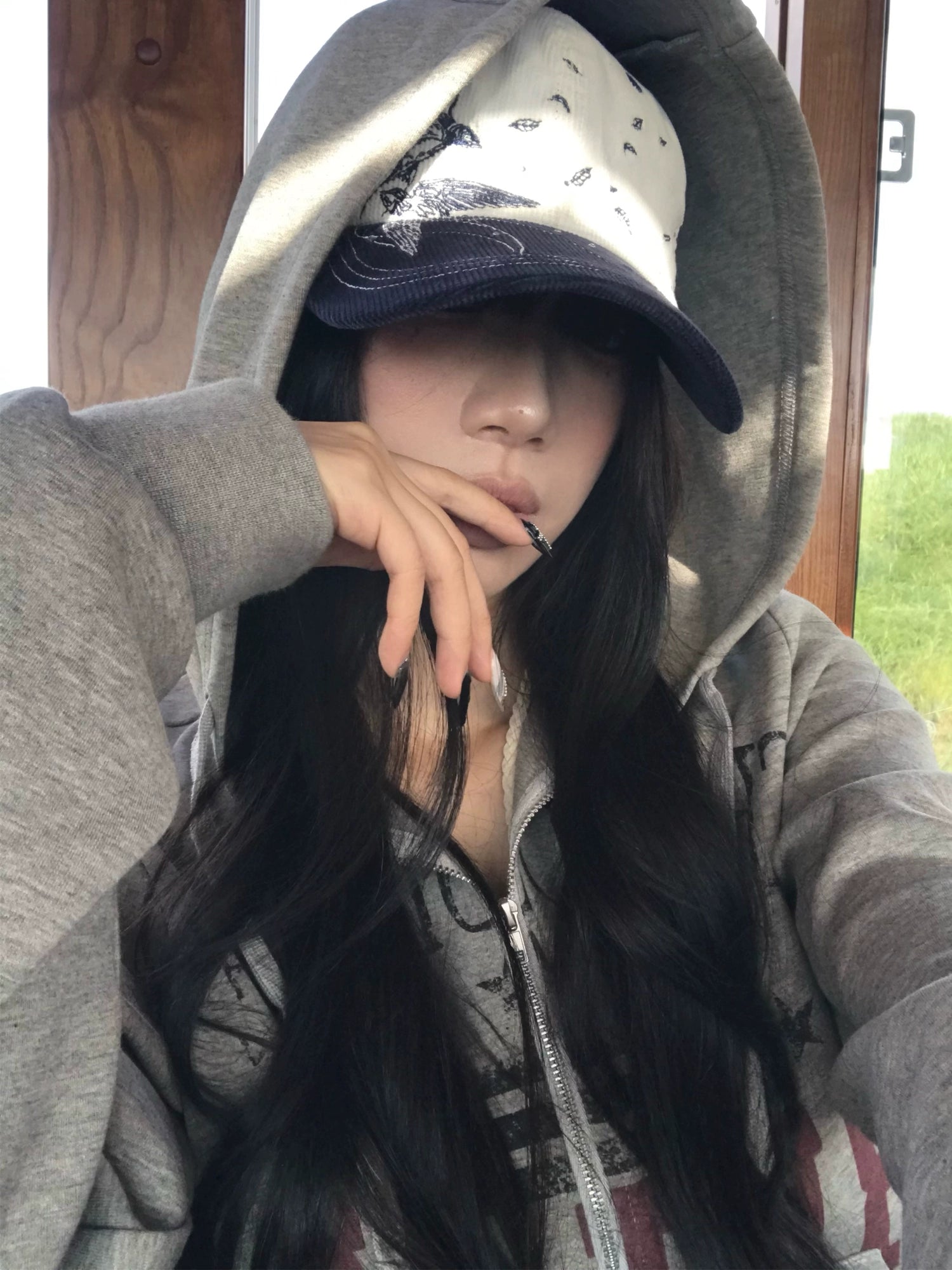 WASE Waffle Corduroy Contrasting Hot Diamond Baseball Cap