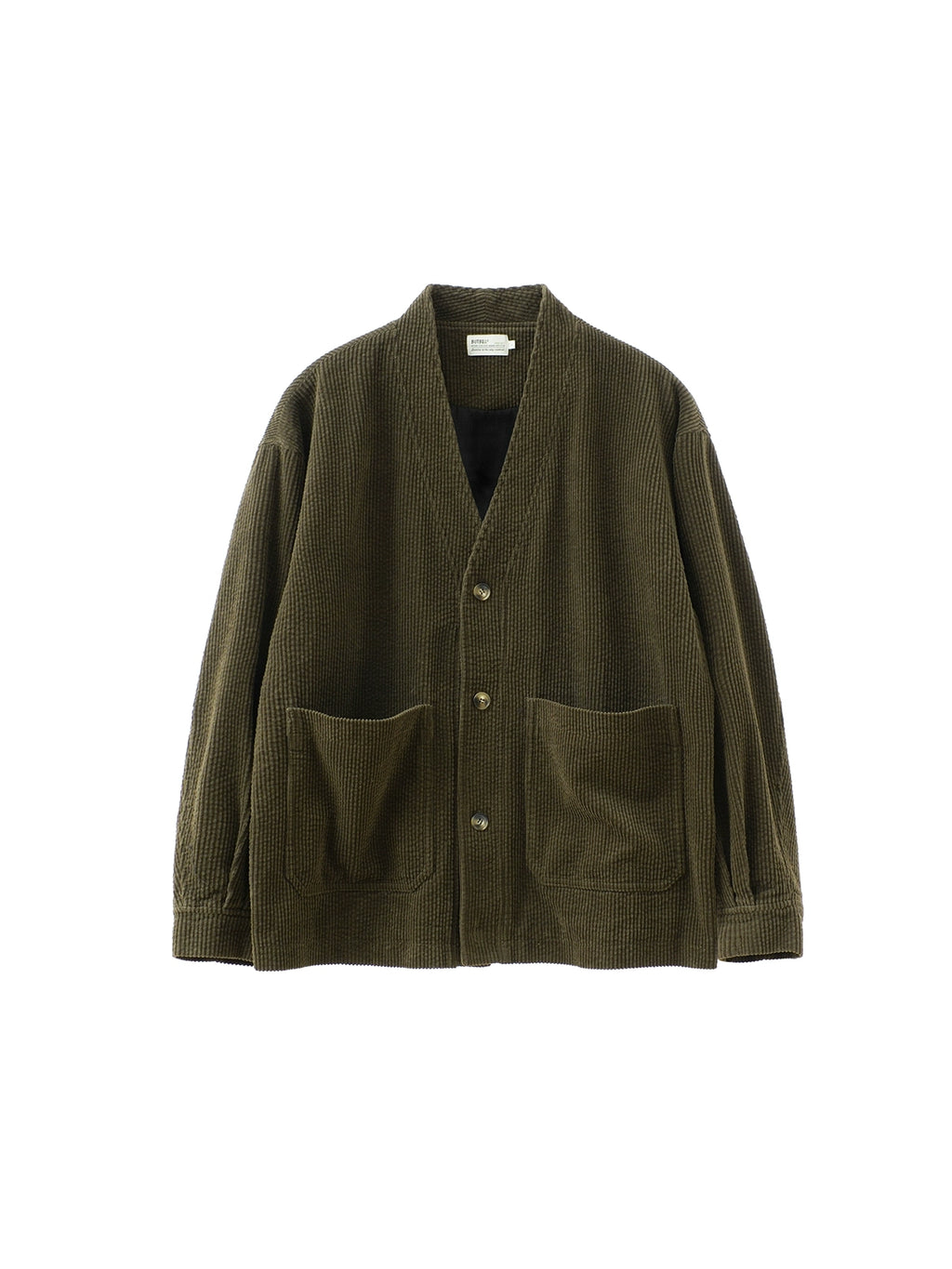 BUTTBILL Commuter  V-neck corduroy cardigan sweater Jacket
