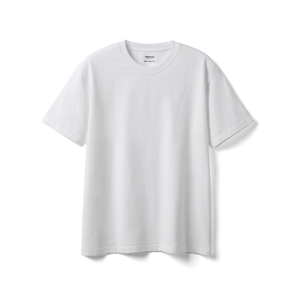 Simwood Basic Heavy Casual Round Neck Tee