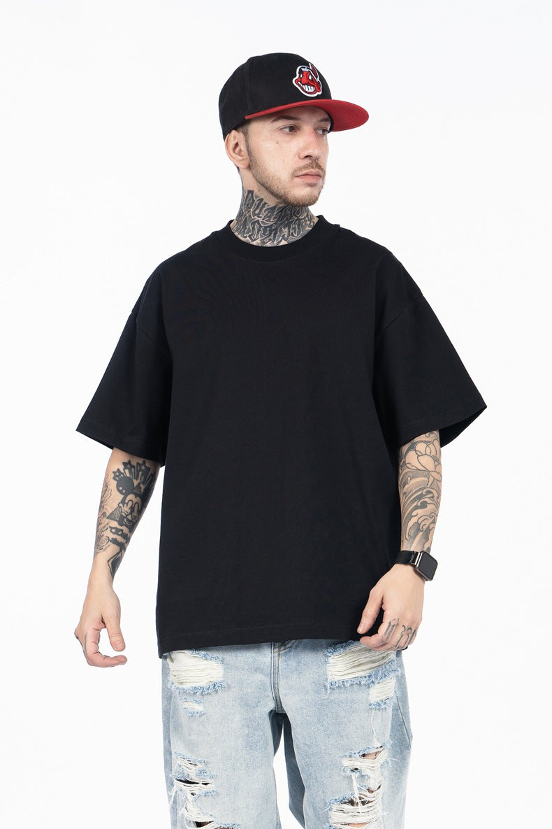 SUPER WAY Loose Crew Neck Versatile Tee
