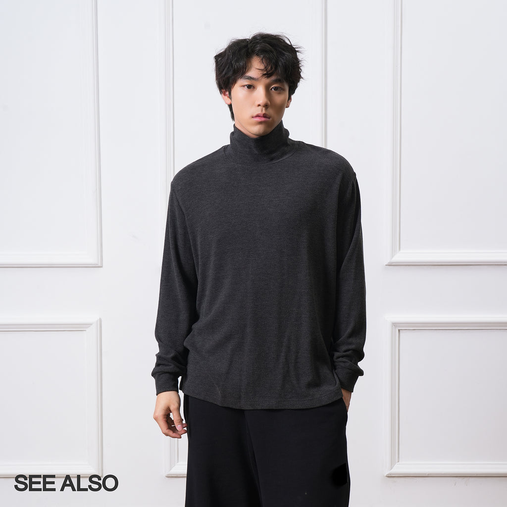 SEEALSO "row wind bulky velvet" 320g keel autumn and winter warm long-sleeved delicate soft bottoming shirt 007