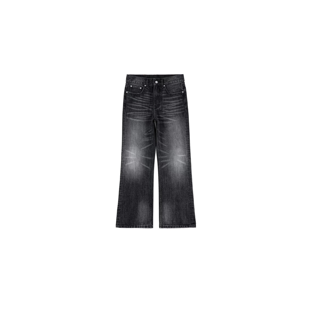 PLUS NO LOGO Washed Old Micro-pull Jeans