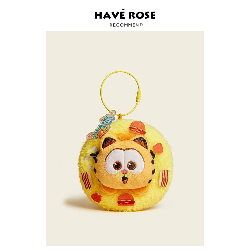 HAVEROSE Garfield Car Keychain Pendant