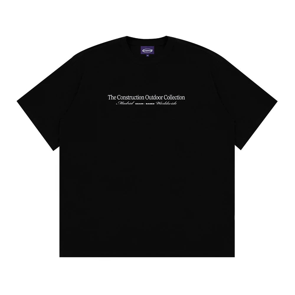 Loopsoon Front and Rear Multi-line Alphabet Printed Tee