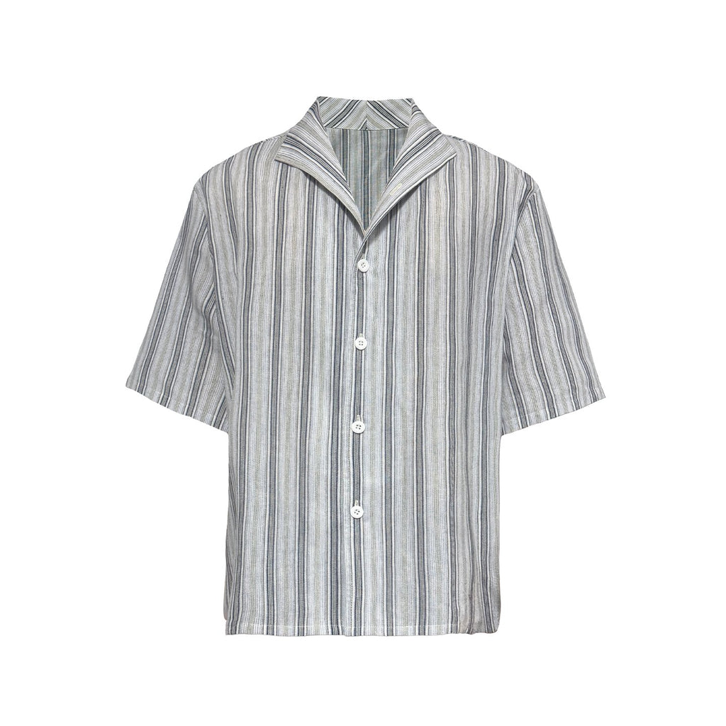 JCAESAR Striped Breathable Short-sleeved Shirt