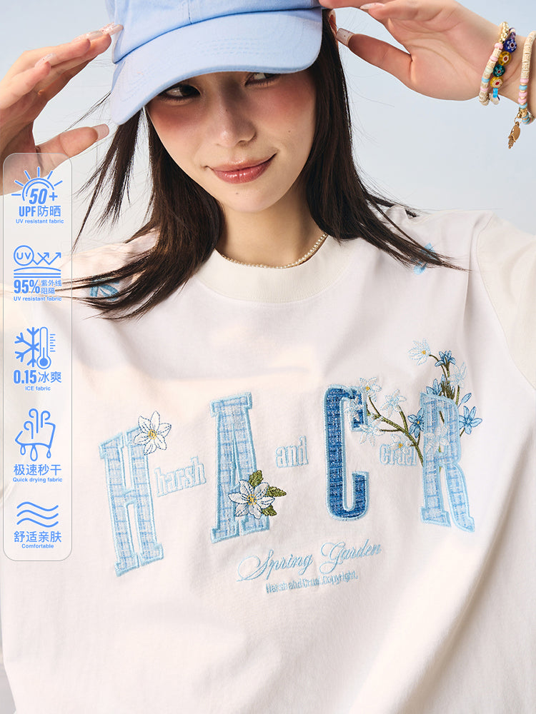 HACR Small Fragrant Sticker Embroidered Shasorona Tee