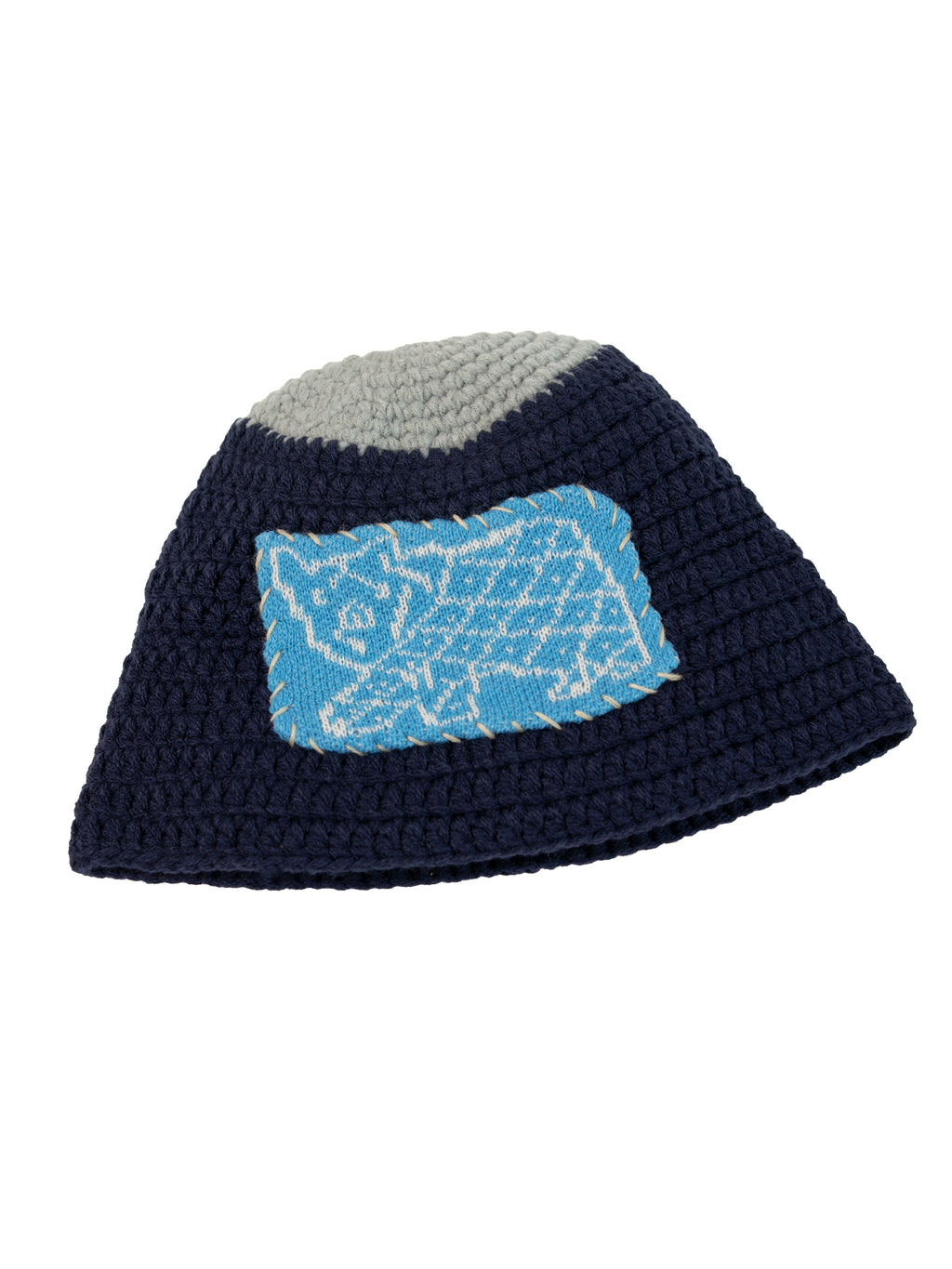RHOMEHOUSE Hand Stitched Cloth Knitted Bucket Hat