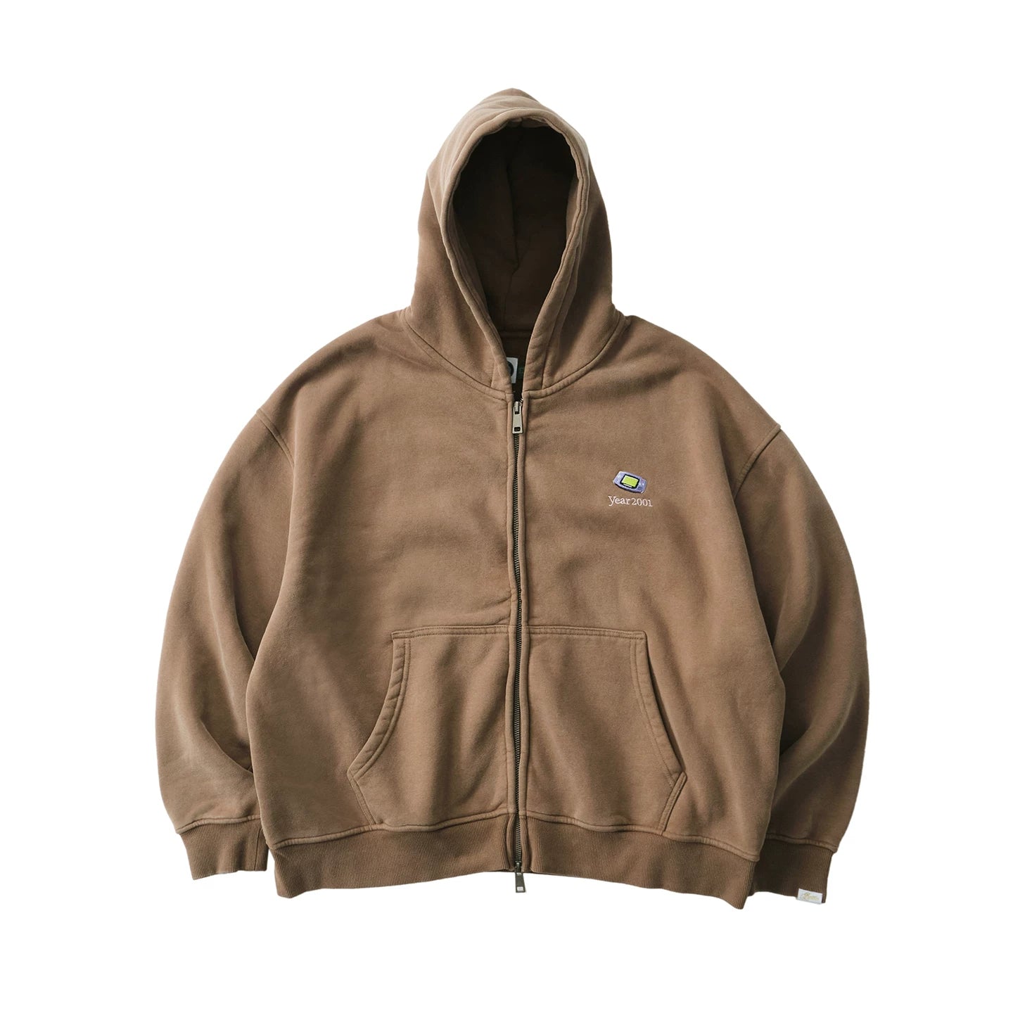 Battles Casual Embroidered Short Wide Zip Sweater