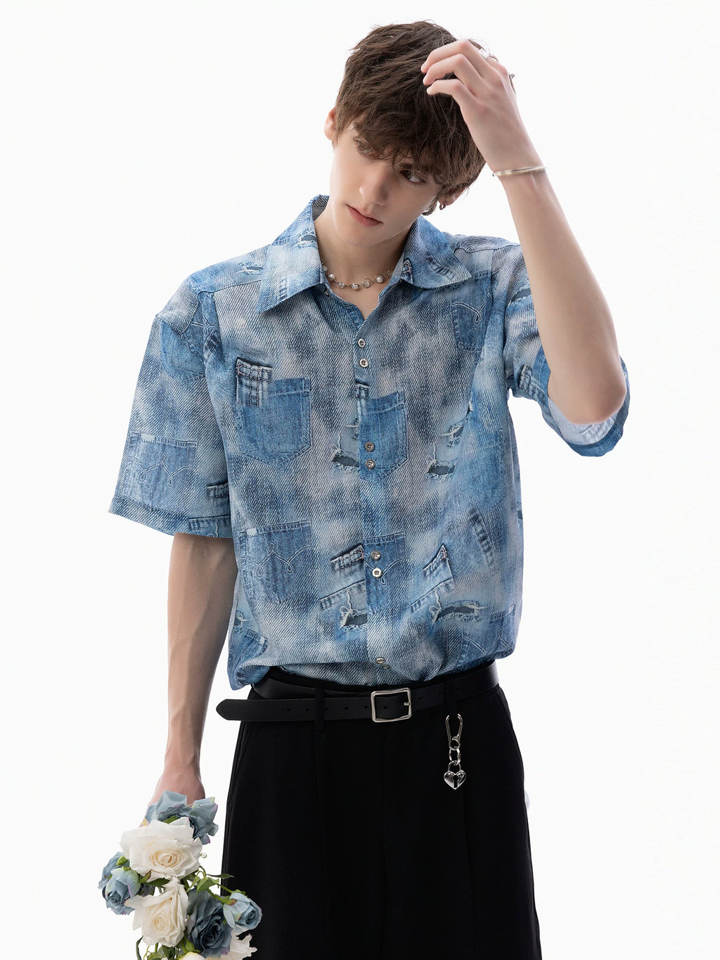 CHOR Cool Denim Loose Casual Shirt