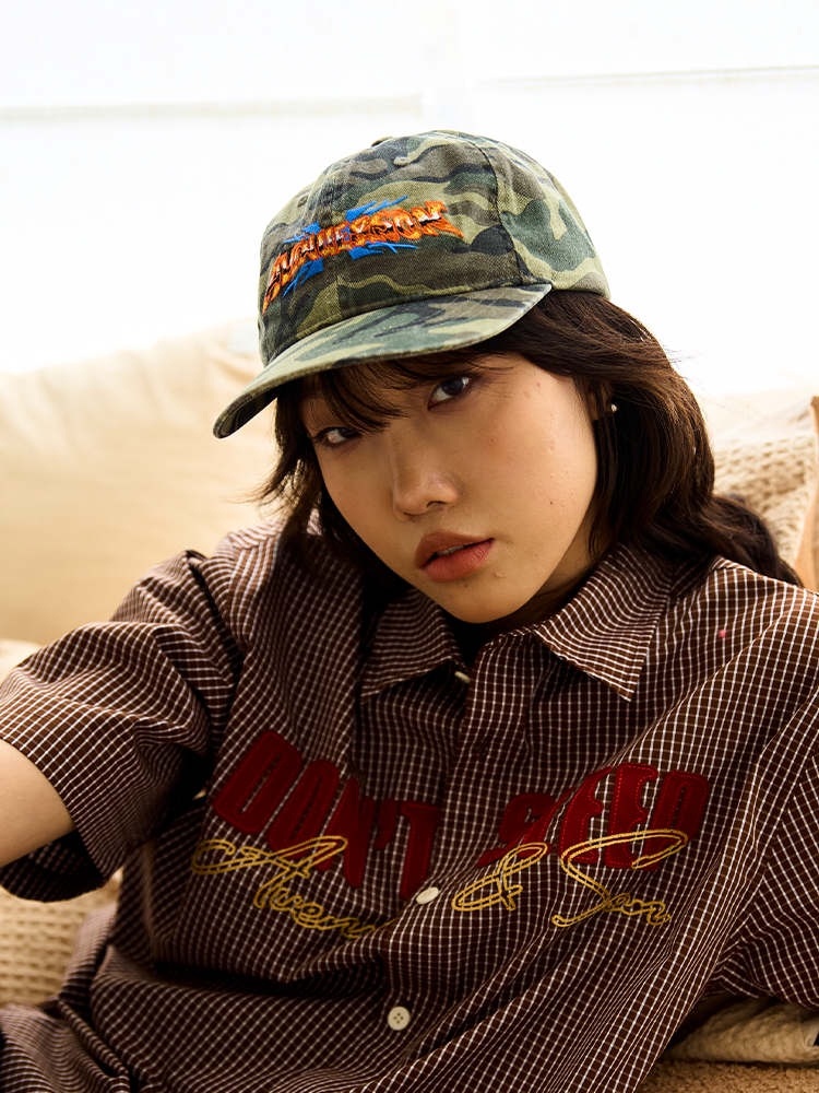 AVENUESON Embroidered Vintage Logo Curved-brimmed Baseball Cap