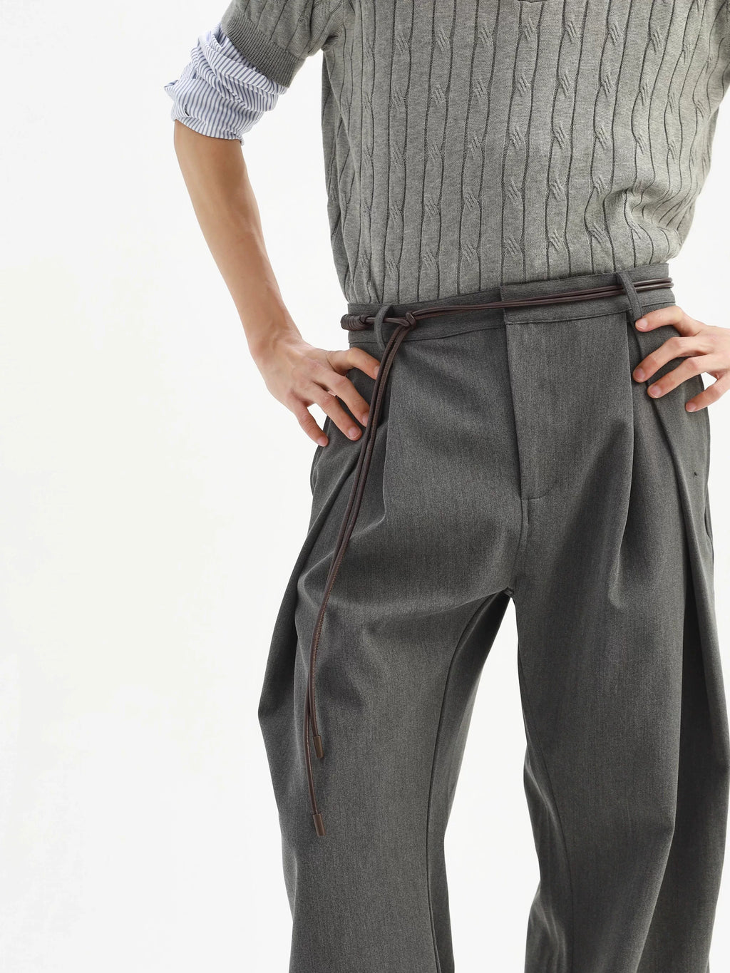 Stay The Night Custom Lychee Pattern Decorative Waist Rope