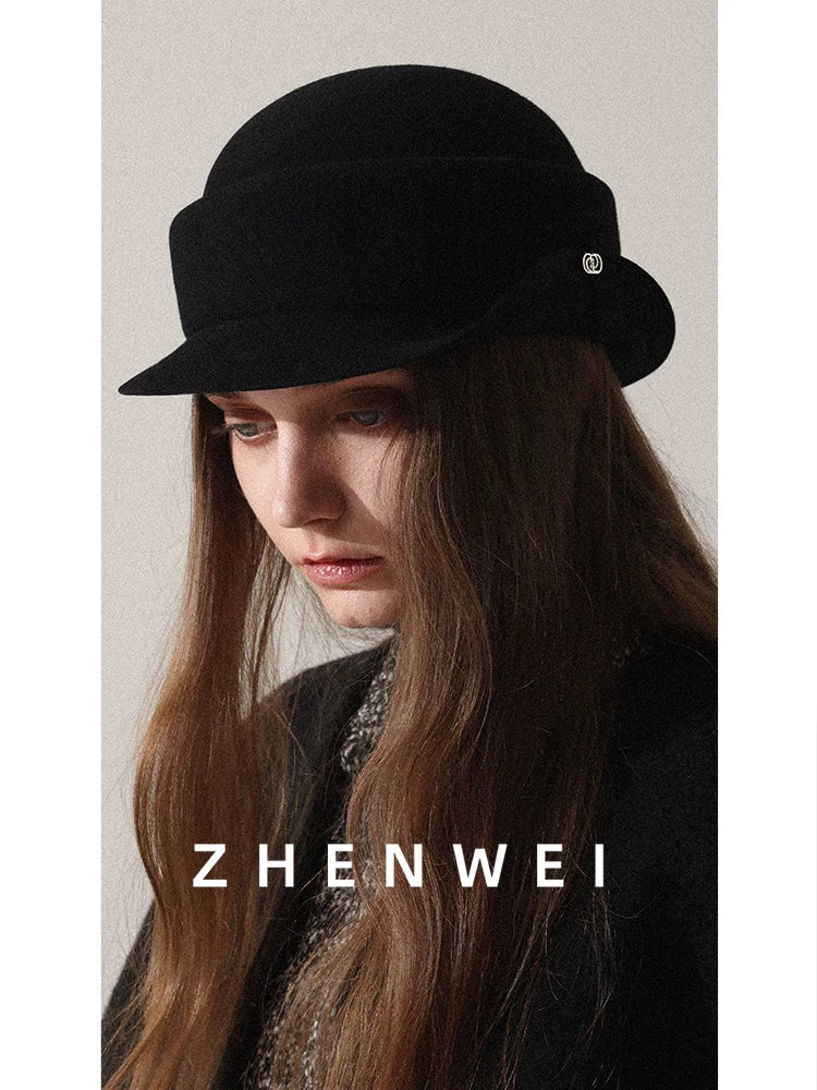ZHENWEI Wool Daughter Woolen Beret