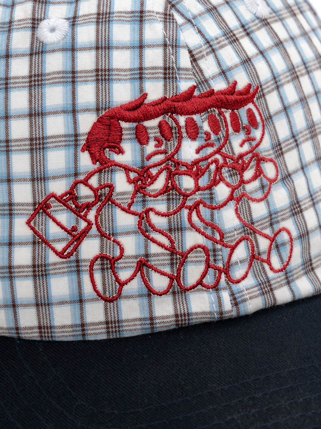 BENT IDEA Plaid Baseball Cap