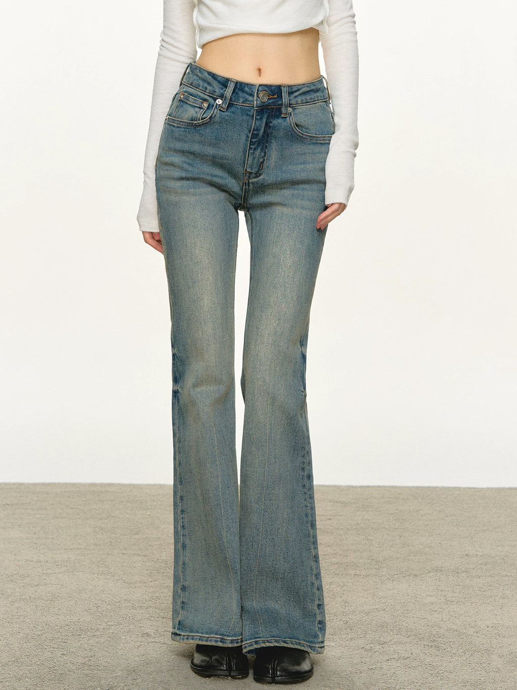 Anna Aneae Casual Straight Flared Jeans
