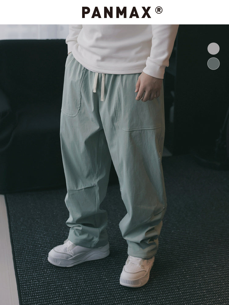 PANMAX Tide Brand Loose Straight Drawstring Leggings Casual Pants