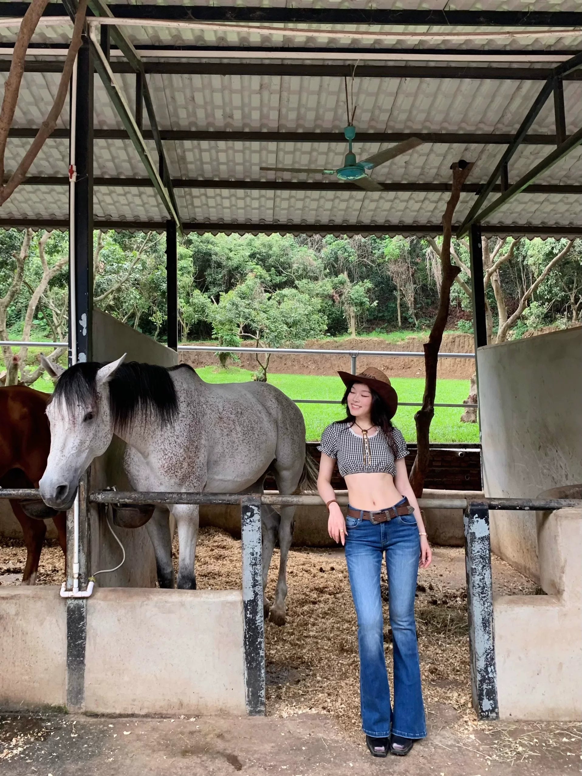 Popchee Casual Versatile Micro-pull Jeans