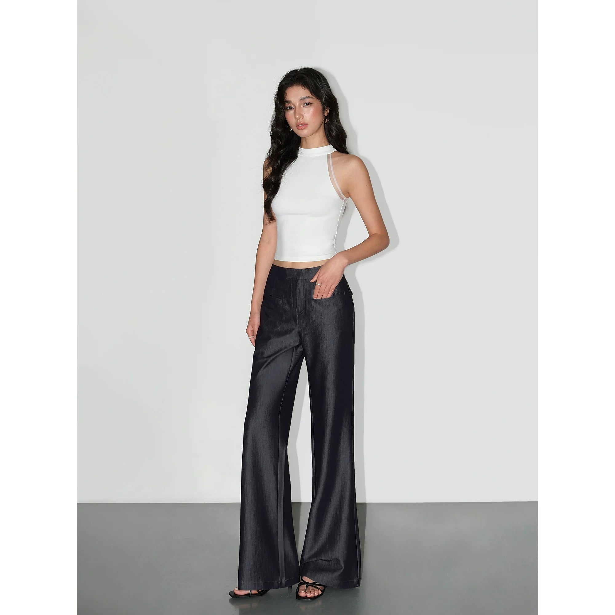 NEVA HU Thin Micro-pull Versatile Casual Pants