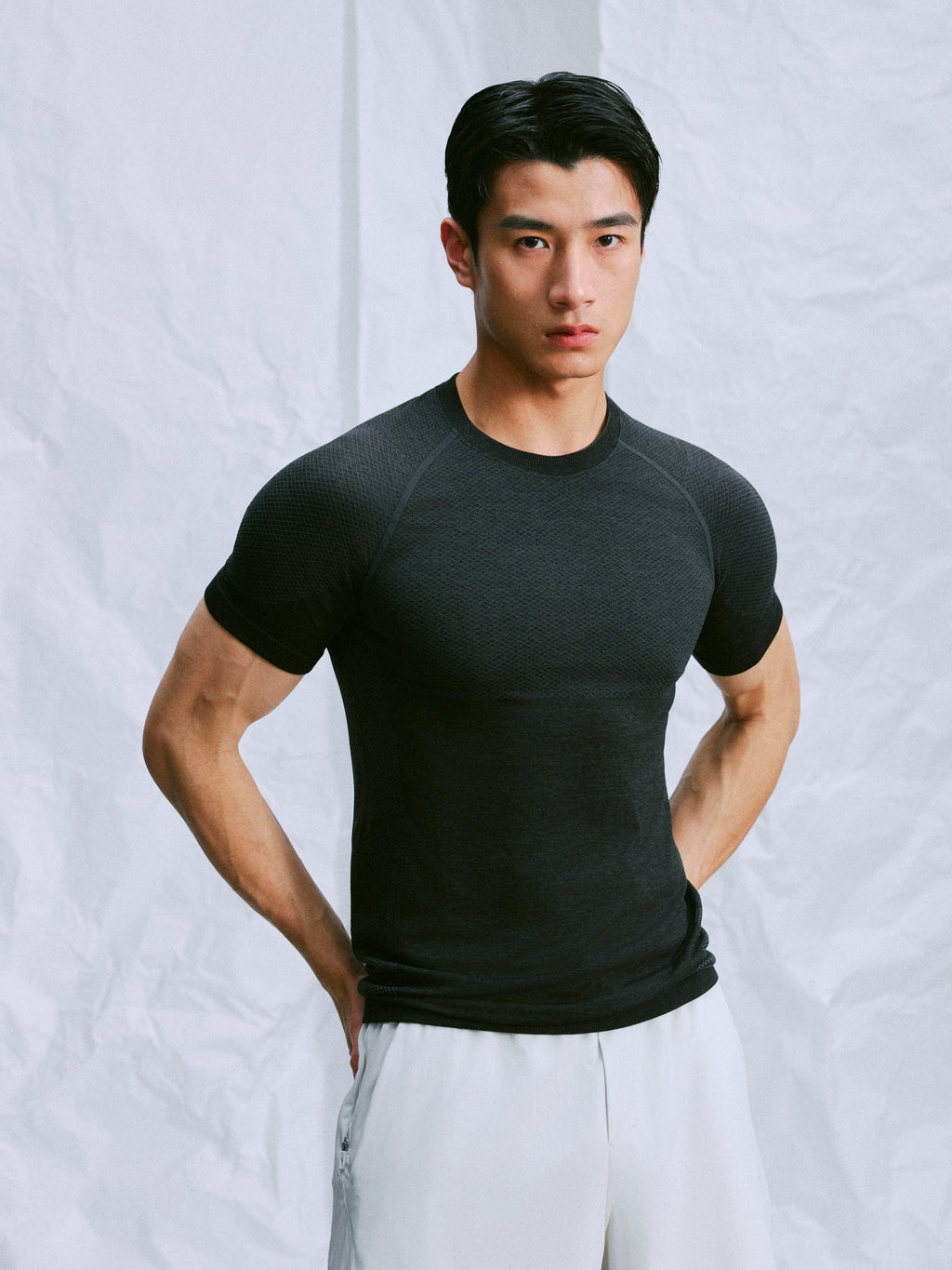 NO LOGO Moisture Absorption Quick Drying Breathable Sports Tee