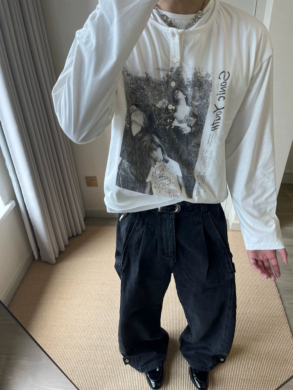 Erole Henry Double Neck Unlocked Digital Printing Long Sleeve