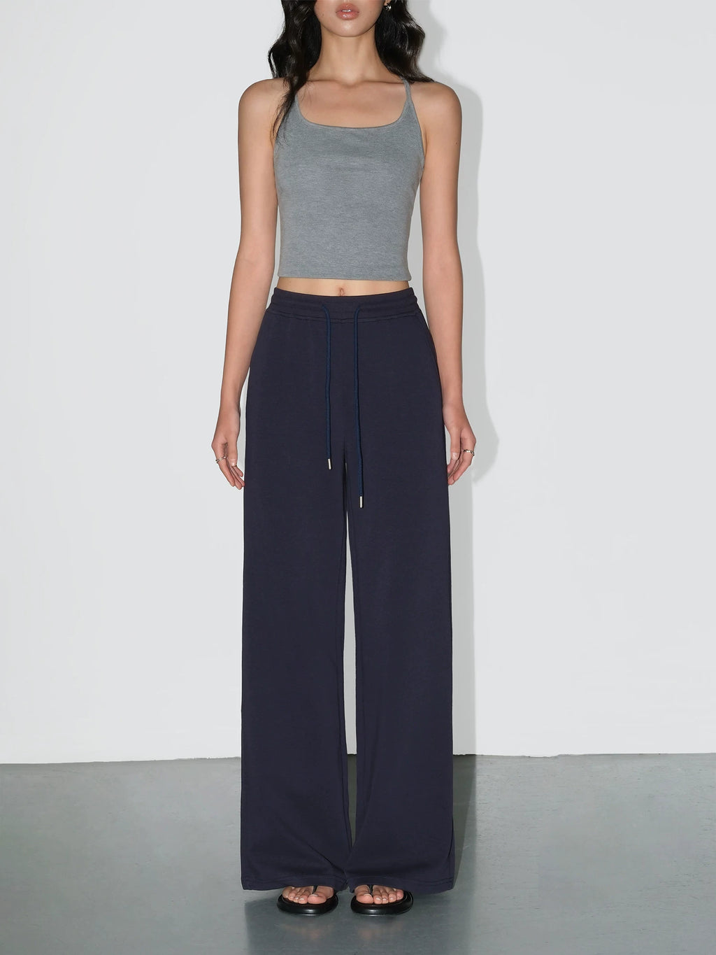 NEVA HU Low Waist Drawstring Loose Sweatpants