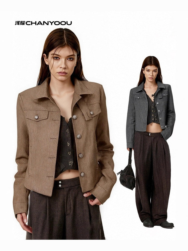 CHANYOOU Vintage Shoulder Jacket
