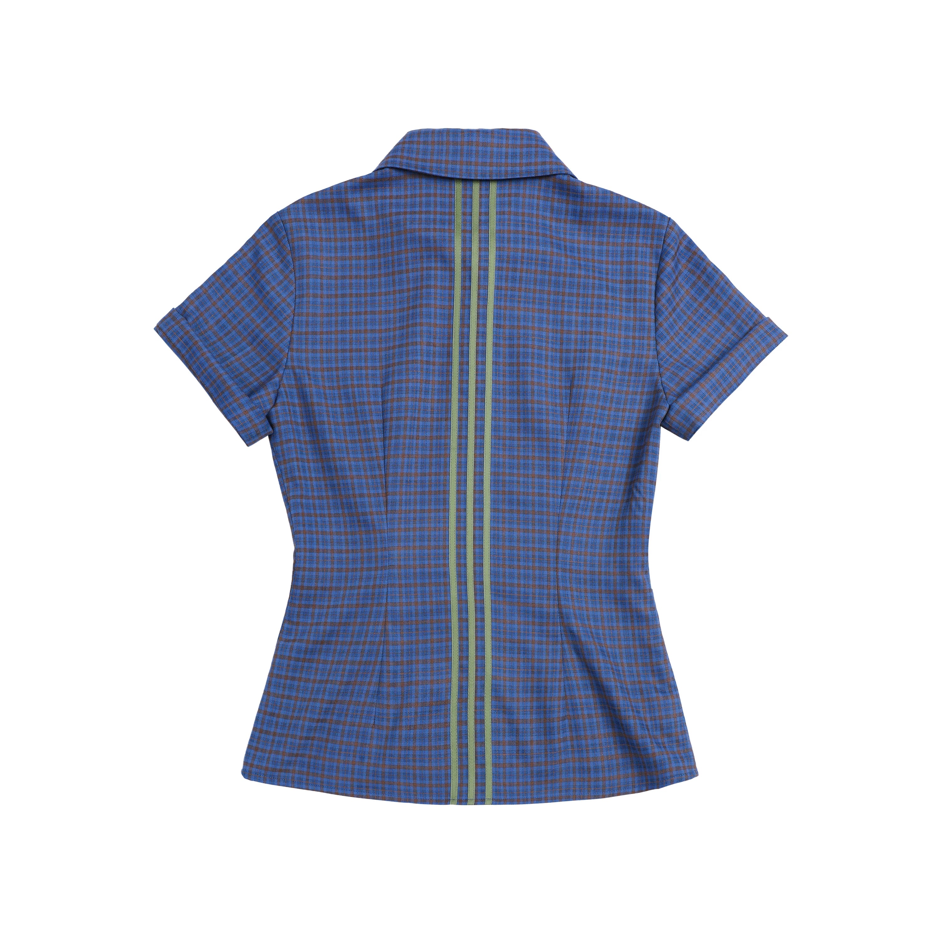 JIKOO Vintage Lapel Shoulder Shirt