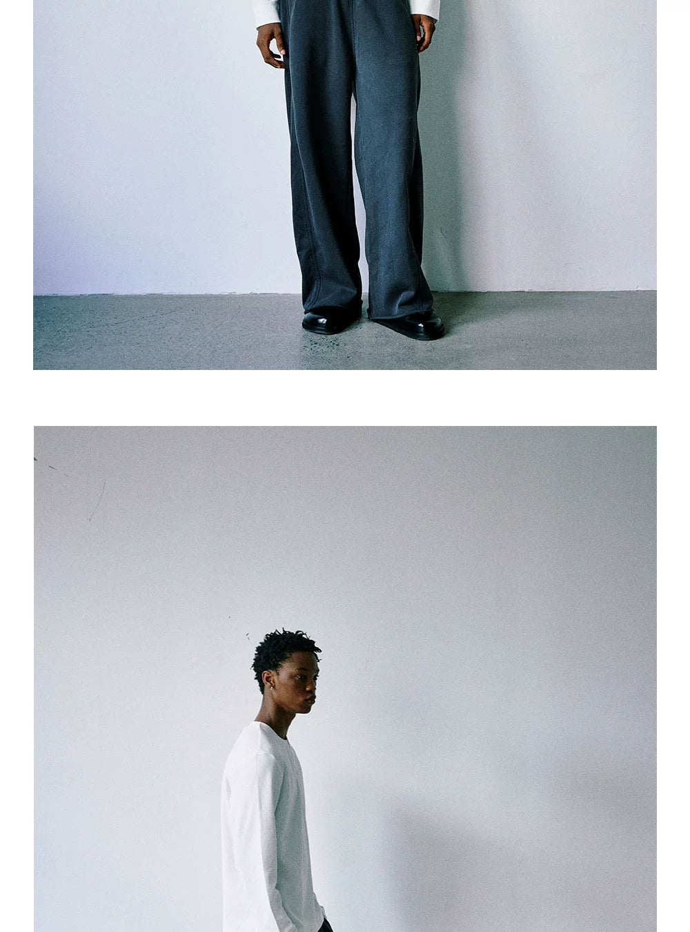 Anniehall Beard Cuff Pants Foot Twist Seam Wash Sweatpants