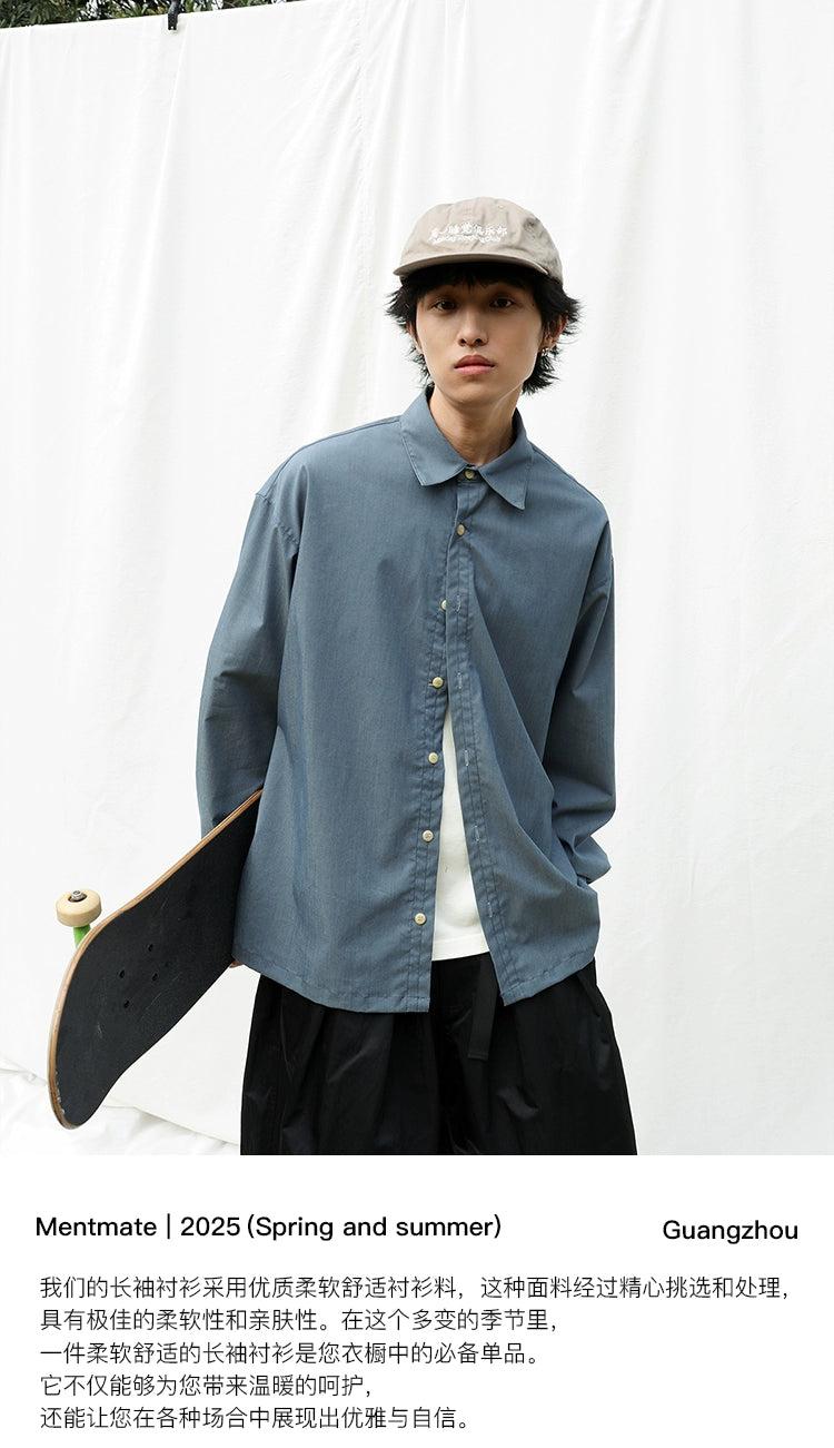 Mentmate Lazy Loose BF Versatile Shirt Jacket