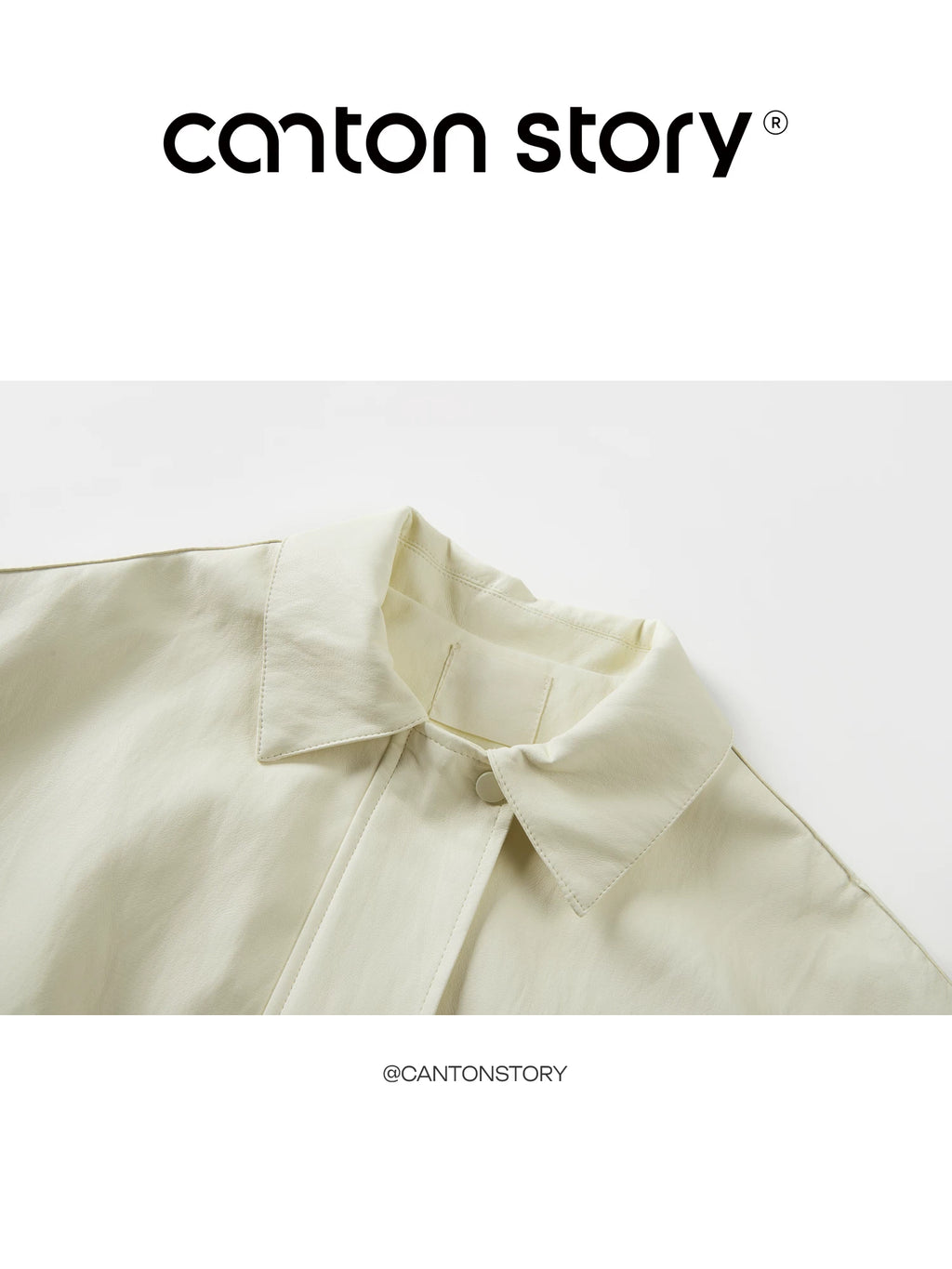 Cantonstory Fashion Loose Motorcycle Lapel Jacket