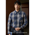 MCCEVTG Vintage Plaid Thickened Shirt