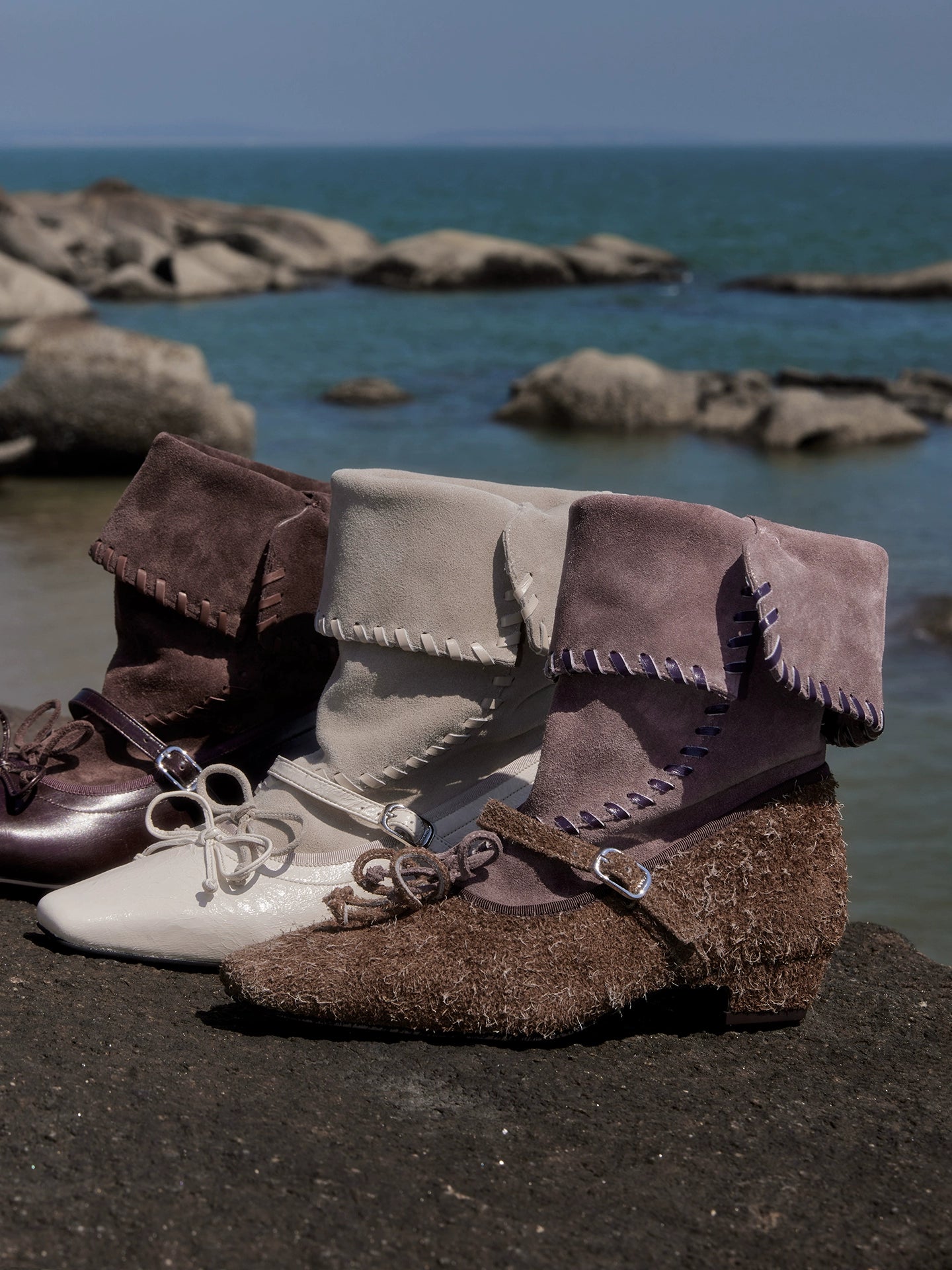 Milooey Leather Platform Boots