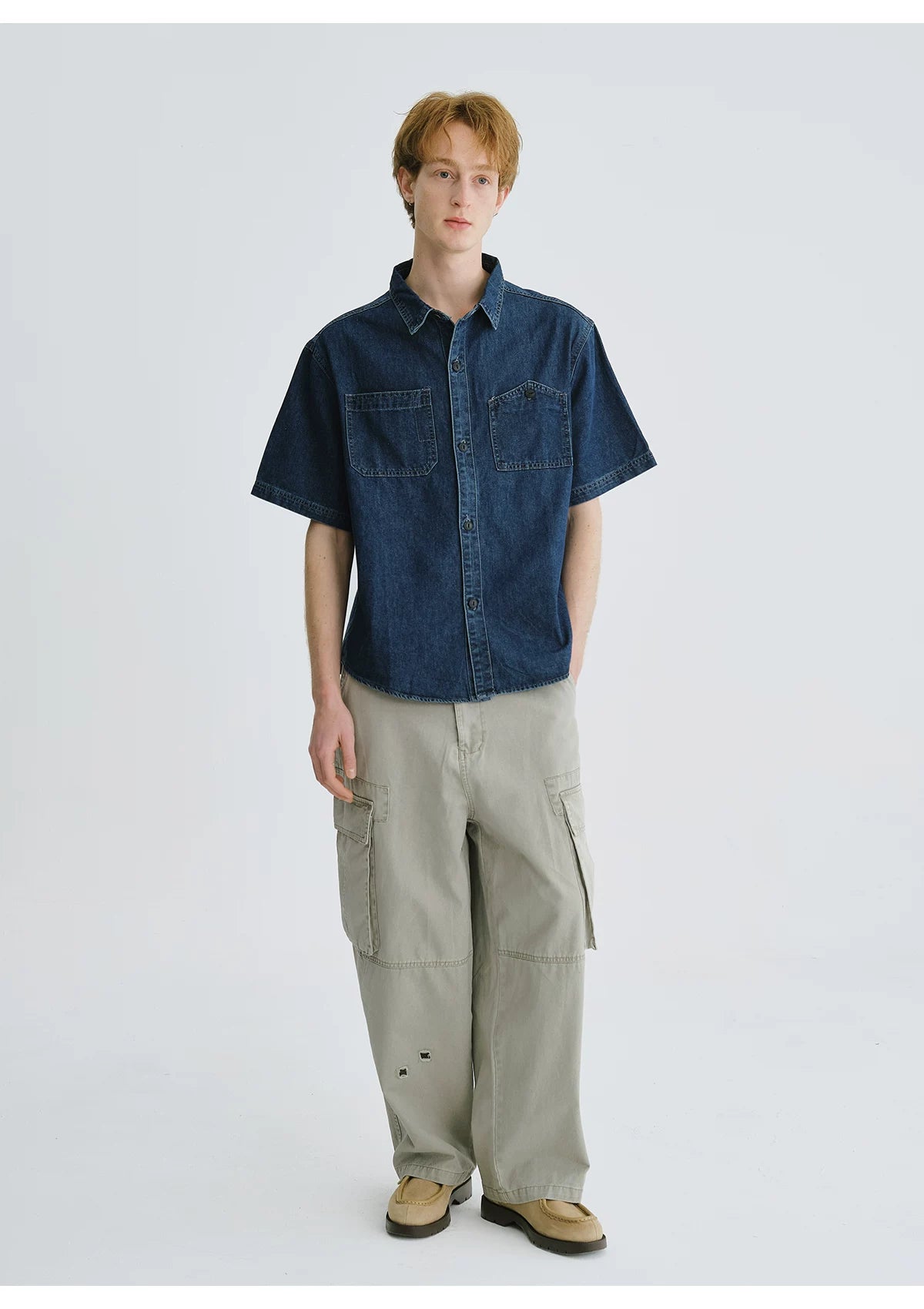 LIVINGTOWN Vintage Loose Versatile Denim Shirt
