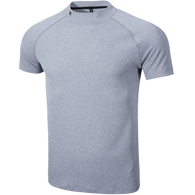 Muscle Dog Small Turtleneck Sports Embroidered Shoulder Tee