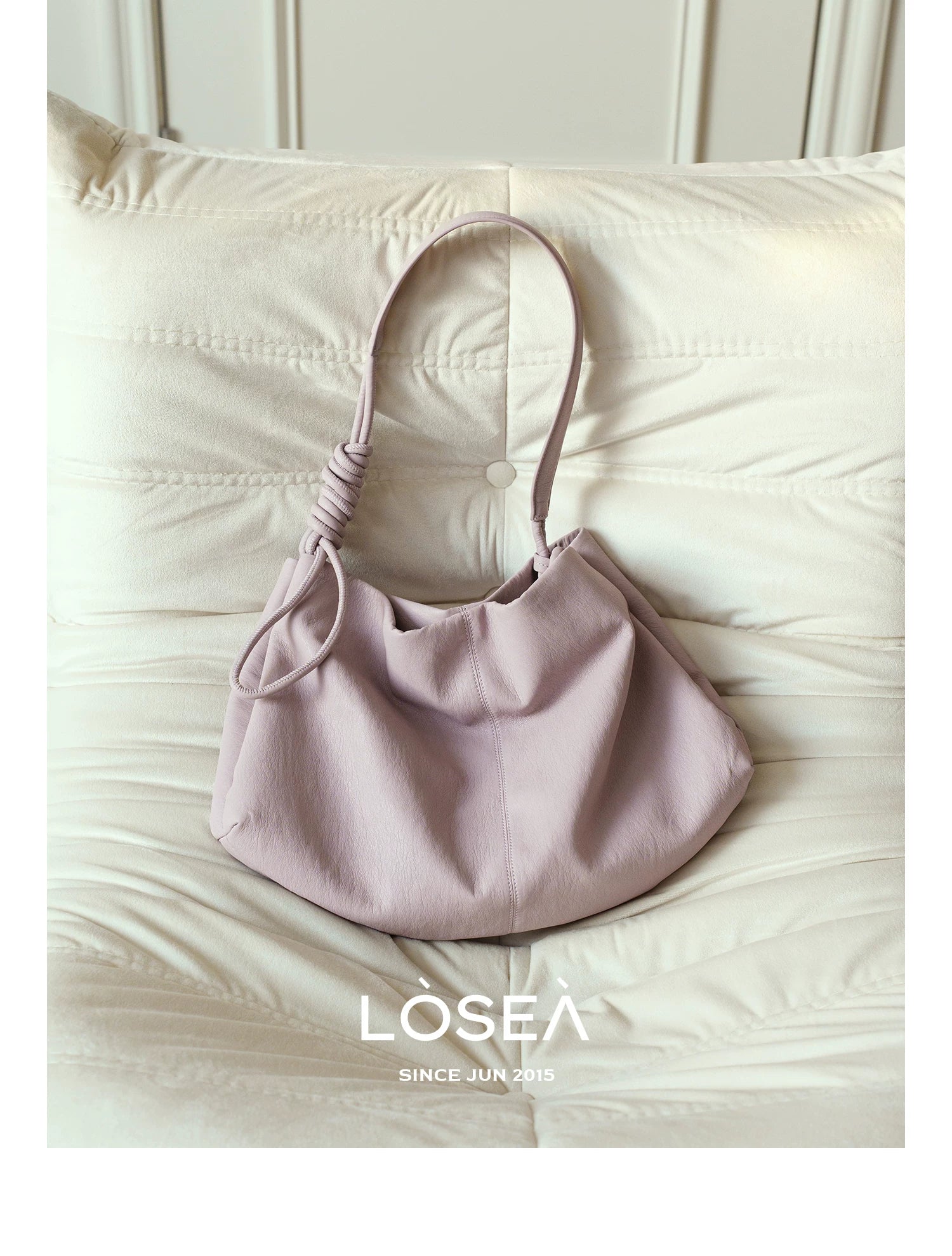 LOSEA Soft Leather Large Capacity Shoulder Bag